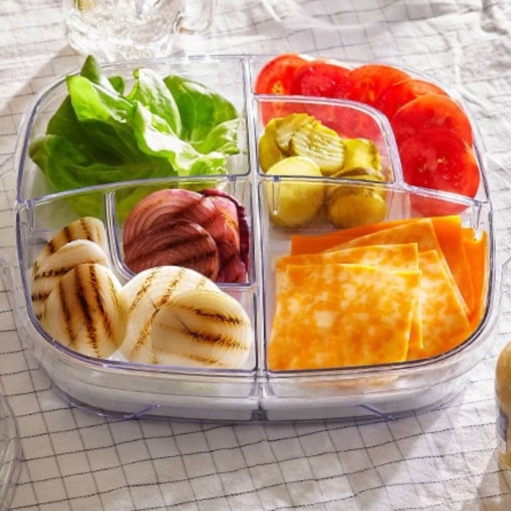 Pampered Chef Large Square Cool and Serve NWT
